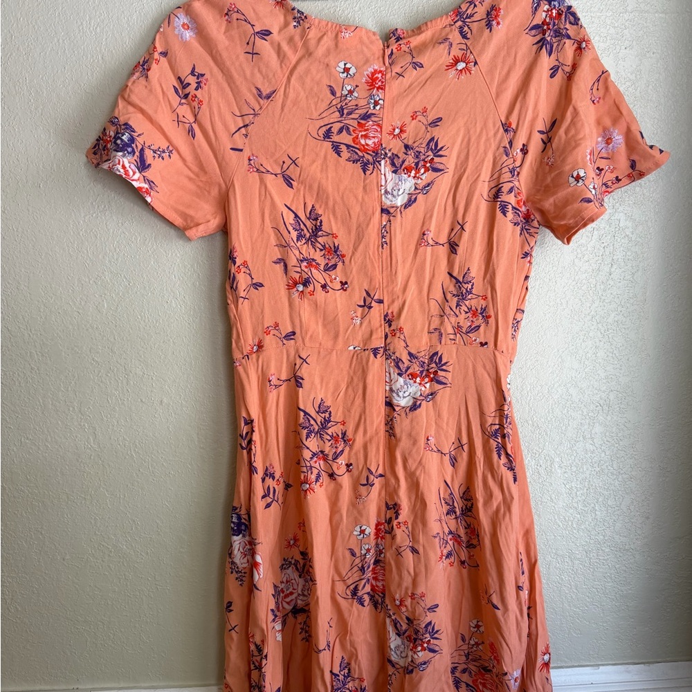 Abound Floral Coral Mini Dress - Picture 6 of 7